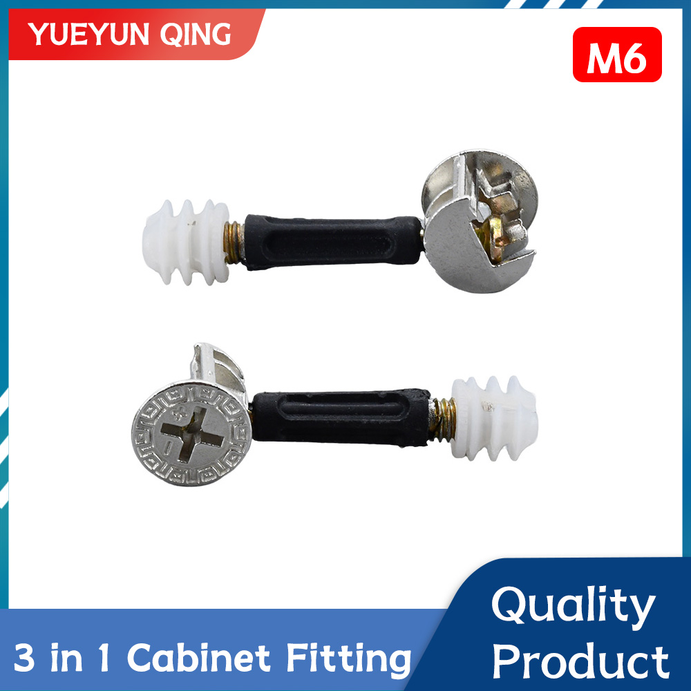 Furniture Joinery Hardware - 5/10/20/30/40Pcs 3 in 1 Furniture Connector