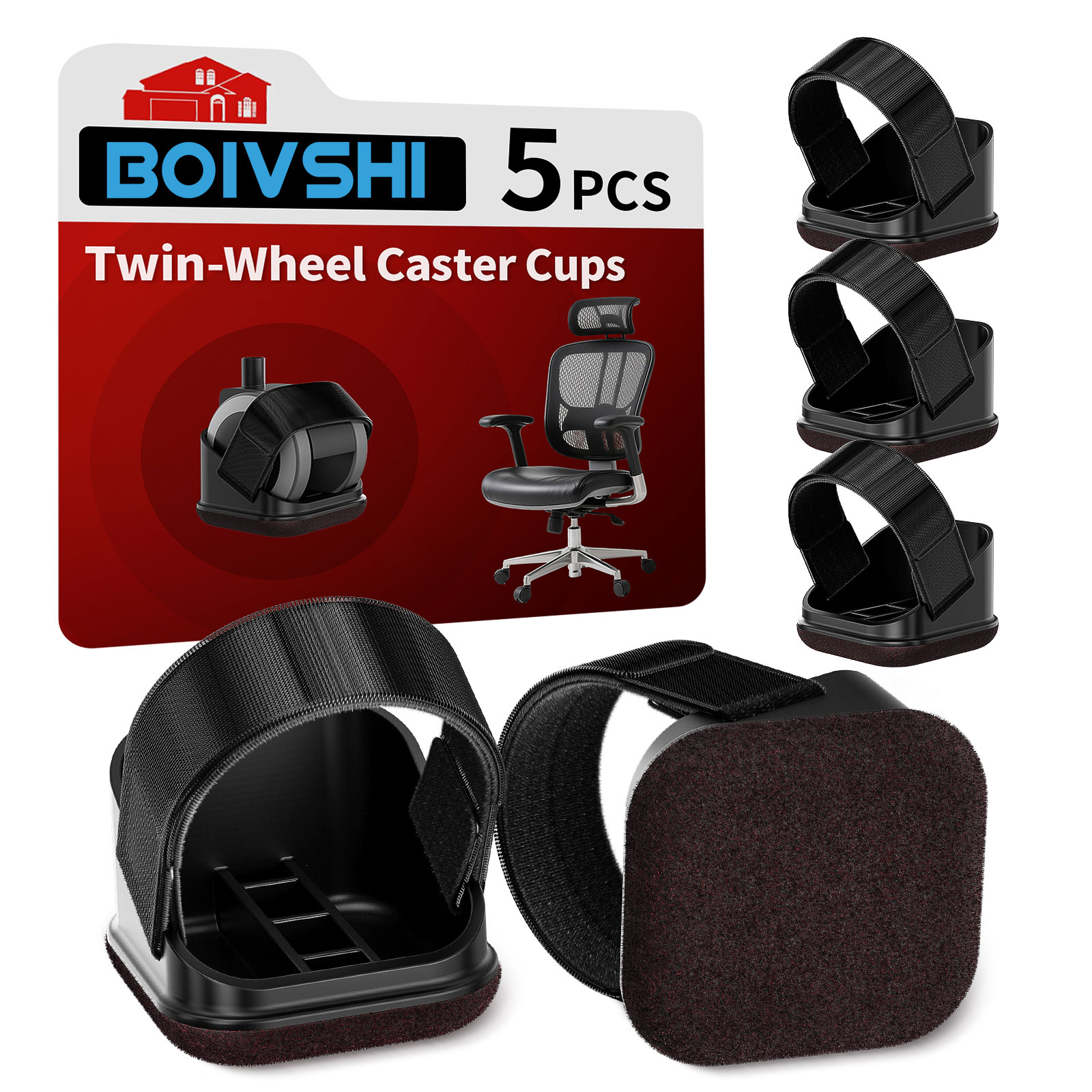 Furniture Hardware Feet - 5PCS Chair Leg Protectors Office Chair