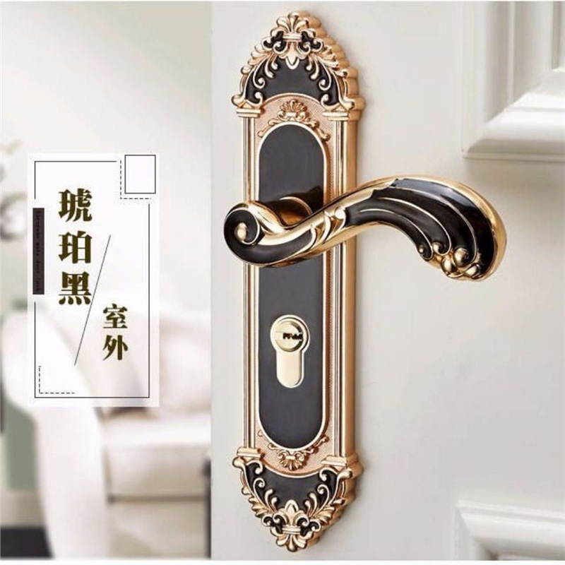Furniture Hardware Knobs - European Style Mute Room Door Lock