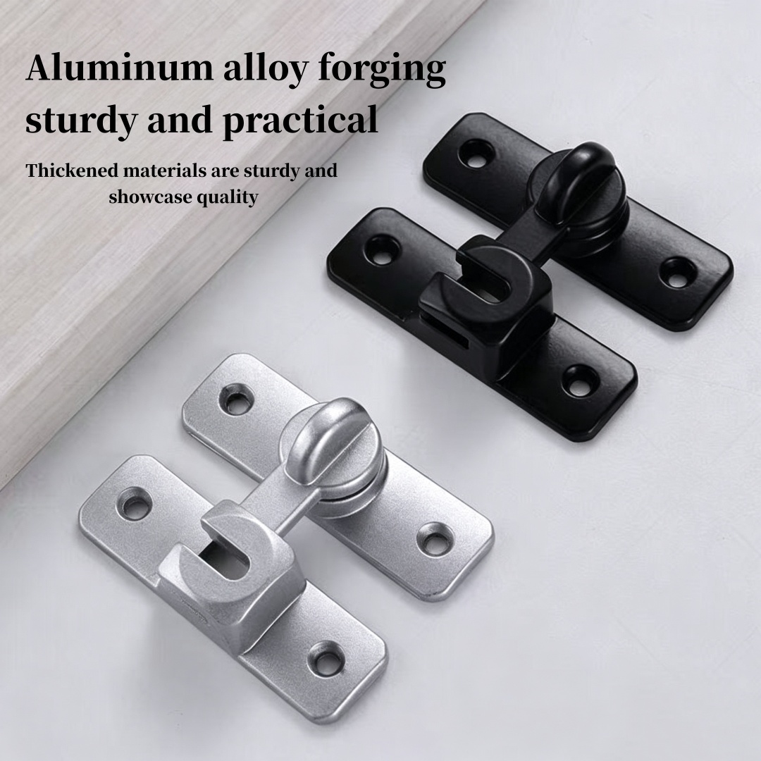 Furniture Sliding Door Hardware - Sliding Barn Door Lock, 90/180 Degree