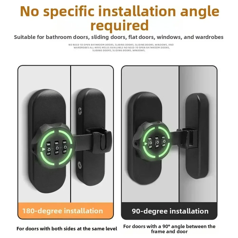 Password Door Latch 90/180 Deg - Furniture Sliding Door Hardware 评论和价格