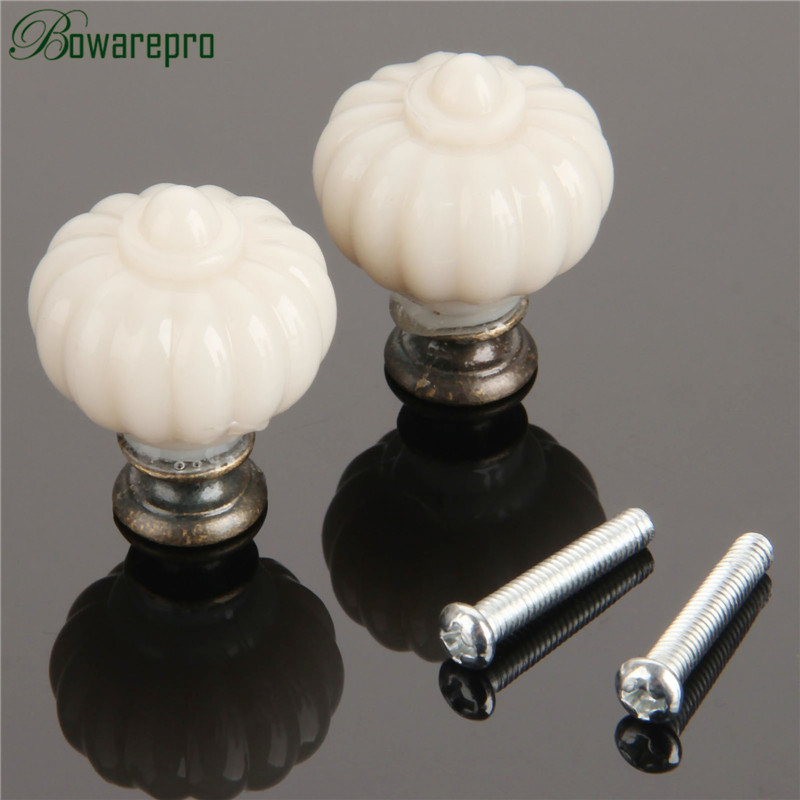 1Pc Acrylic Ivory White Pumpki - Furniture Hardware Knobs 评论和价格