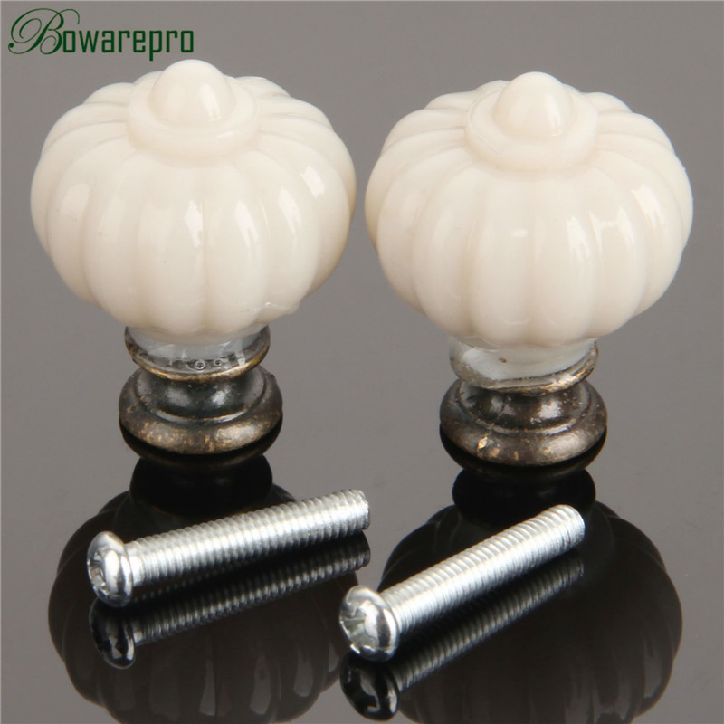 1Pc Acrylic Ivory White Pumpki - Furniture Hardware Knobs 评论和价格