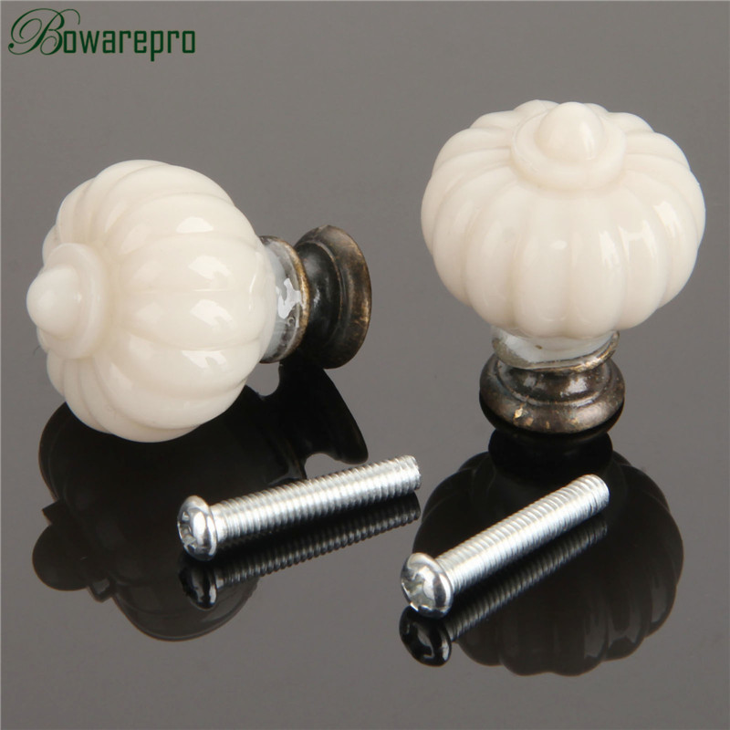 1Pc Acrylic Ivory White Pumpki - Furniture Hardware Knobs 评论和价格
