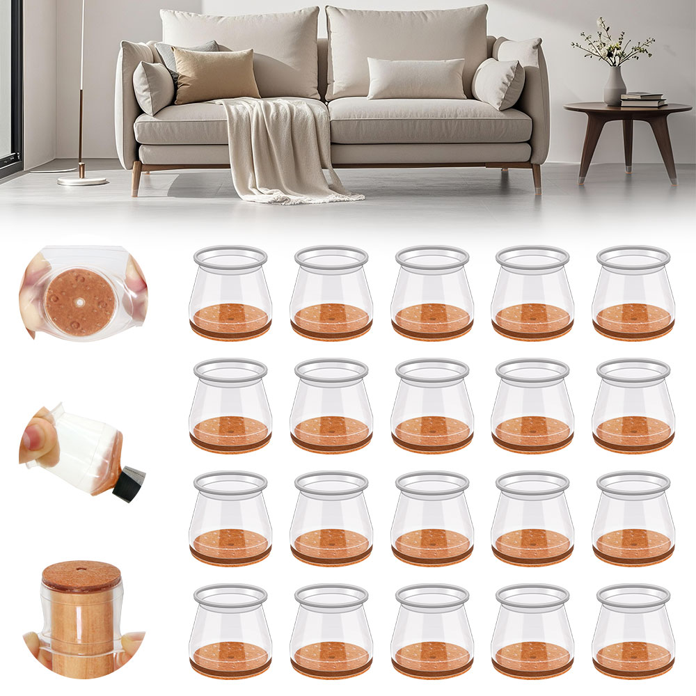 24-36pcs Chair Leg Caps Silico - Furniture Hardware Feet 评论和价格