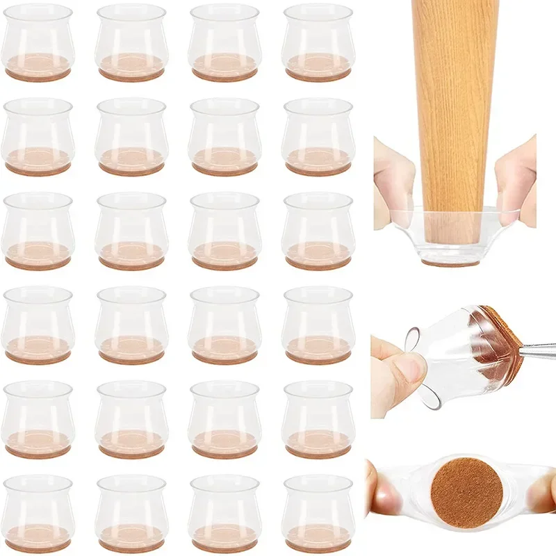 24-36pcs Chair Leg Caps Silico - Furniture Hardware Feet 评论和价格
