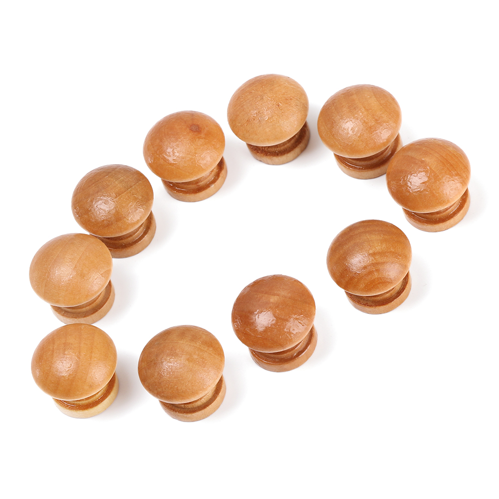 10pcs/Lot Round Shape Natural  - Furniture Hardware Knobs 评论和价格
