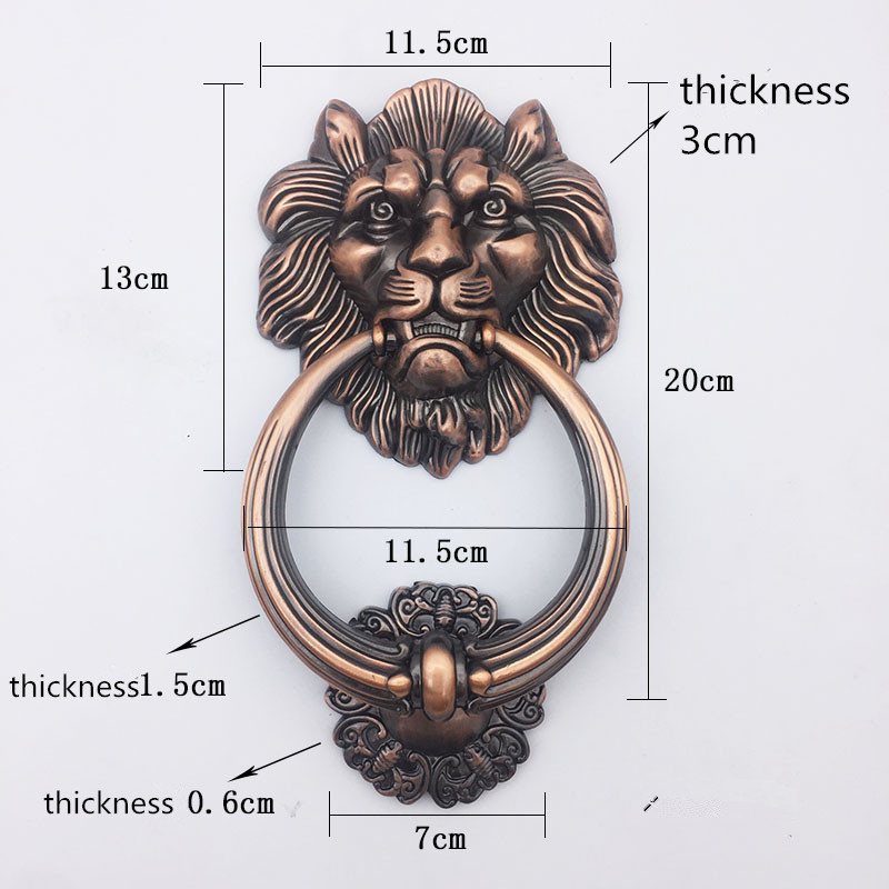 Antique Bronze Lion Head Handl - Furniture Hardware Knobs 评论和价格