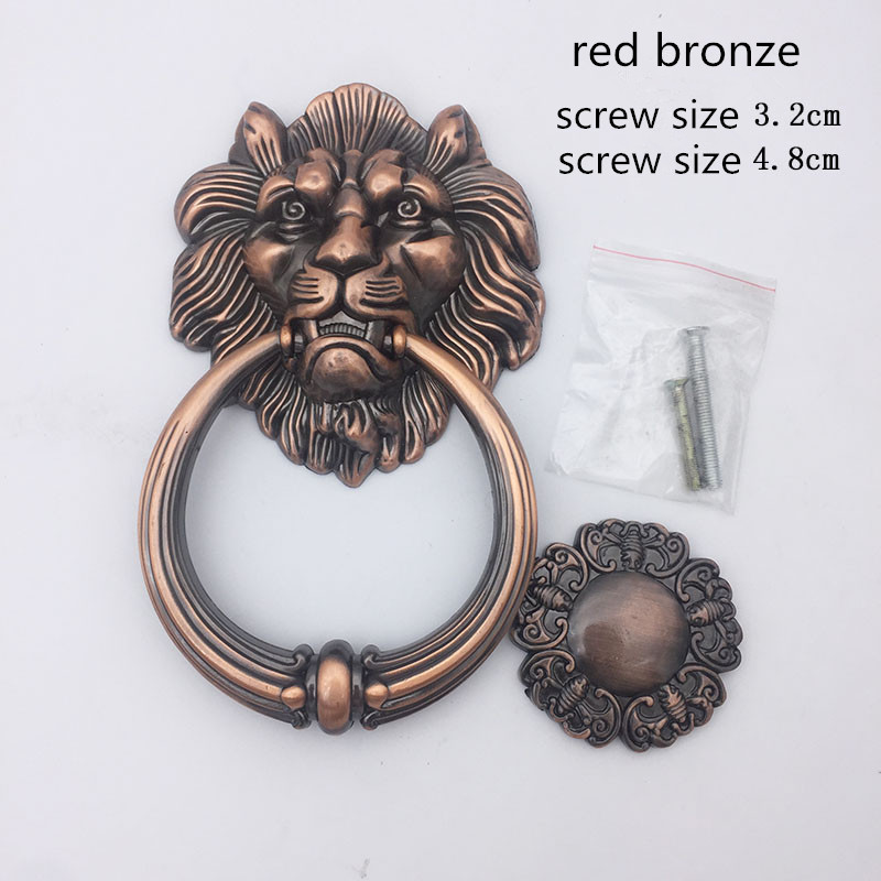 Antique Bronze Lion Head Handl - Furniture Hardware Knobs 评论和价格