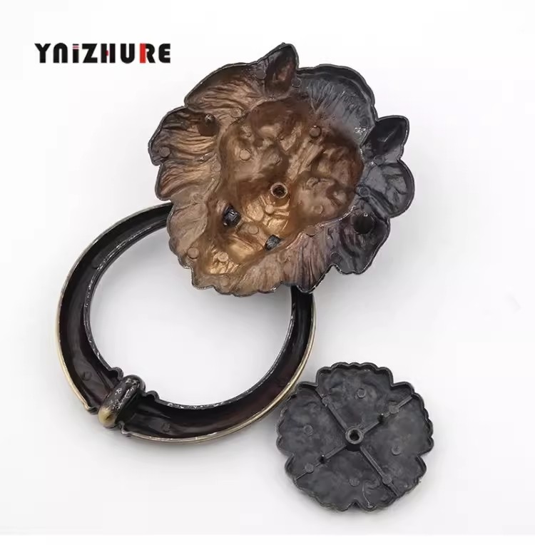 Antique Bronze Lion Head Handl - Furniture Hardware Knobs 评论和价格