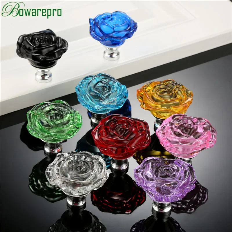bowarepro 50MM Crystal Rose Gl - Furniture Hardware Knobs 评论和价格