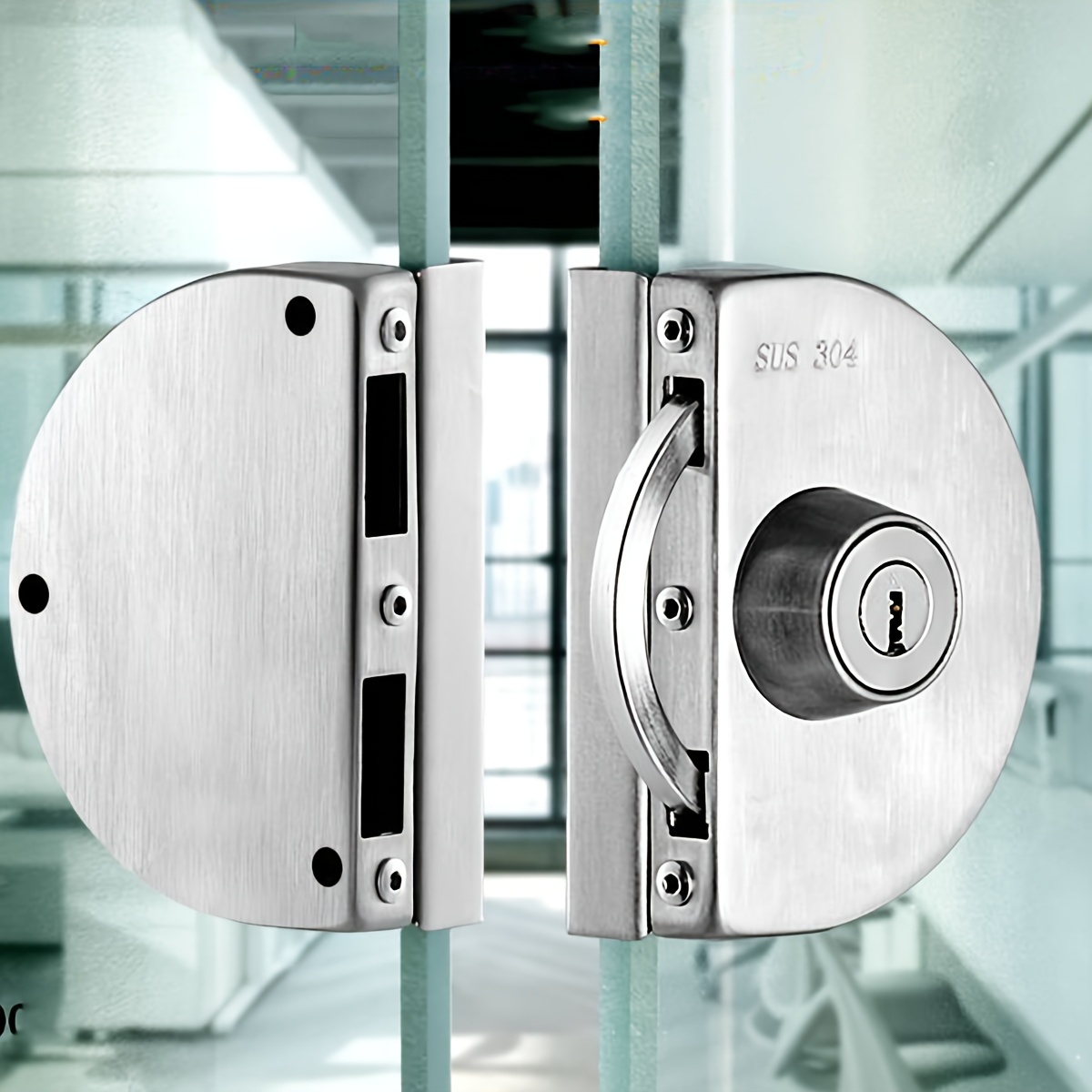 10-12mm Glass Swing Push Slidi - Furniture Sliding Door Hardware 评论和价格