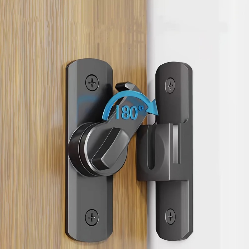 90/180° Rotate Door Lock Zinc  - Furniture Sliding Door Hardware 评论和价格