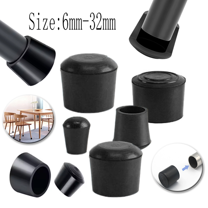 Round Rubber Chair Leg Pad 6/7 - Furniture Hardware Feet 评论和价格